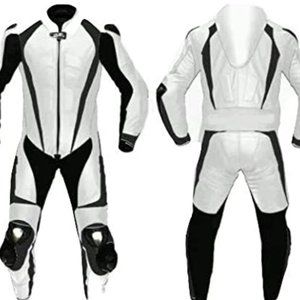 Büse Black and White Motorcycle Racing Suit*